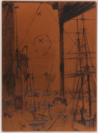 Ætseplade: Rotherhithe af James Abbott McNeill Whistler