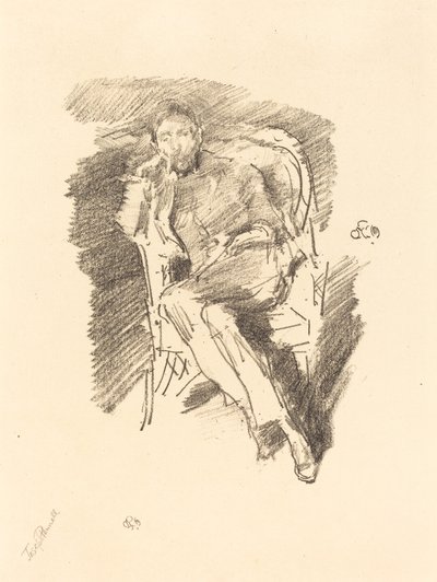 Firelight: Joseph Pennell, nr. 2 af James Abbott McNeill Whistler