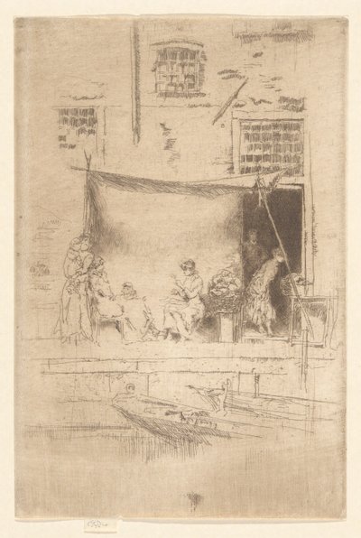 Frugtbod, fra det andet Venedig-sæt (et sæt af seksogtyve raderinger) af James Abbott McNeill Whistler