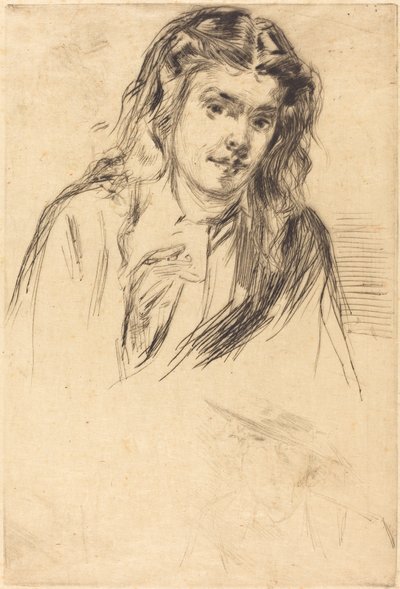 Fumettes bøjede hoved af James Abbott McNeill Whistler