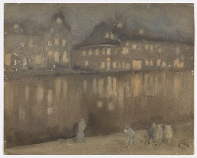 Canal Grande, Amsterdam; Nocturne af James Abbott McNeill Whistler