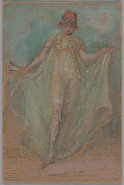 Grøn og blå: Danseren af James McNeill Whistler