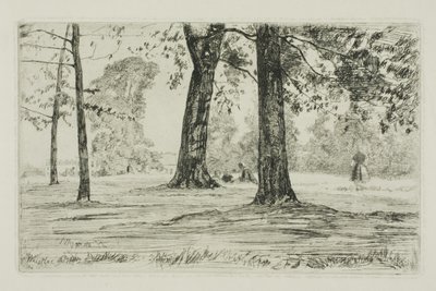 Greenwich Park af James Abbott McNeill Whistler