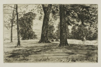 Greenwich Park af James Abbott McNeill Whistler