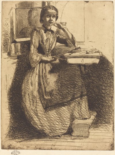 Gretchen i Heidelberg af James Abbott McNeill Whistler