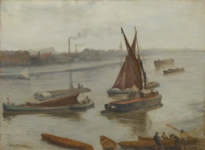 Grå og sølv: Gamle Battersea Reach af James McNeill Whistler
