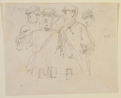 Gruppe på fire mand af James Abbott McNeill Whistler