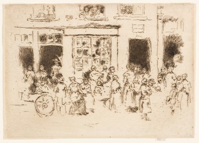 High Street, Bruxelles af James Abbott McNeill Whistler