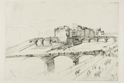Isle of the City, Paris af James Abbott McNeill Whistler