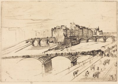 Île de la Cité, Paris af James McNeill Whistler