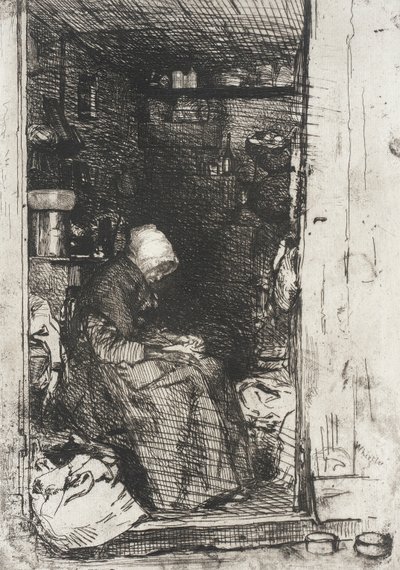 Den gamle kvinde i pjalter af James McNeill Whistler