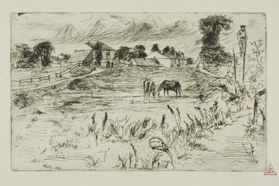 Landskab med heste af James Abbott McNeill Whistler
