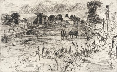 Landskab med heste af James McNeill Whistler