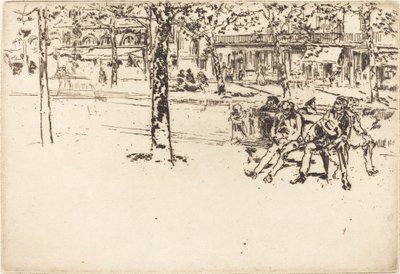 Boulevard Poissonniere af James Abbott McNeill Whistler
