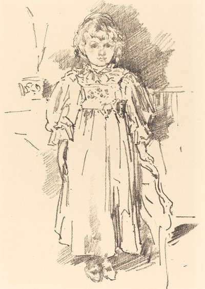 Lille Evelyn af James Abbott McNeill Whistler