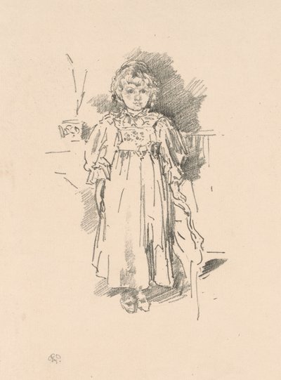 Lille Evelyn af James Abbott McNeill Whistler