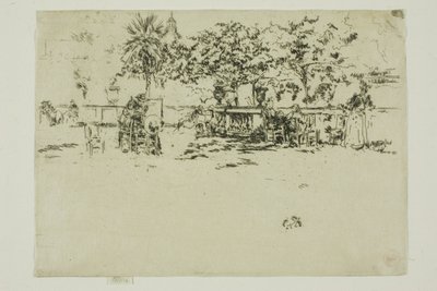 Lille terrasse, Luxembourg-haven af James Abbott McNeill Whistler