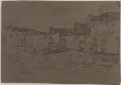 Liverdun. En af de <em>tolv ætsninger fra naturen</em> af James Abbott McNeill Whistler