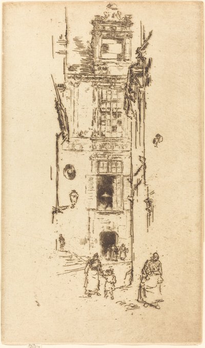 Rådhus, Loches af James Abbott McNeill Whistler