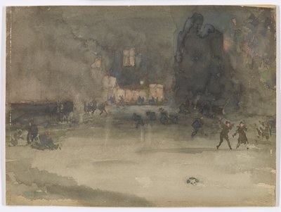 Nocturne: Amsterdam om vinteren af James Abbott McNeill Whistler