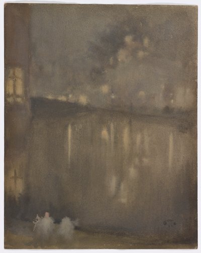 Nocturne: Gray and Gold-Canal, Holland af James Abbott McNeill Whistler