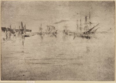 Nocturne Shipping af James Abbott McNeill Whistler