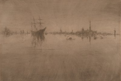 Nocturne, fra Venedig, en serie af tolv ætsninger ("det første Venedig-sæt") af James Abbott McNeill Whistler
