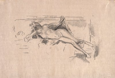 Liggende nøgenmodel af James McNeill Whistler