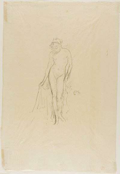 Nøgenmodel, stående af James Abbott McNeill Whistler