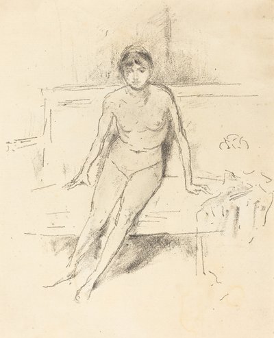 Nøgenmodel på en Empire sofa af James Abbott McNeill Whistler