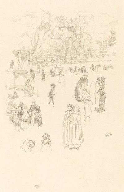 Plejepiger: "Maids of Luxembourg" af James Abbott McNeill Whistler