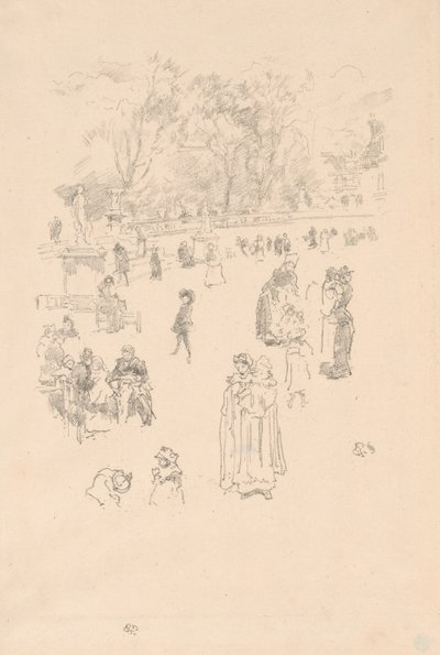 Plejepiger: "Maids of Luxembourg" af James Abbott McNeill Whistler