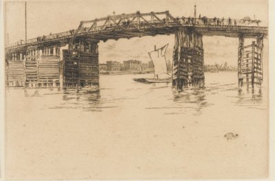 Den gamle Battersea-bro af James Abbott McNeill Whistler