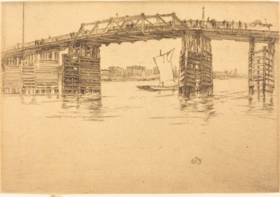 Den gamle Battersea-bro af James Abbott McNeill Whistler