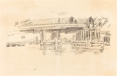 Den gamle Battersea-bro af James Abbott McNeill Whistler