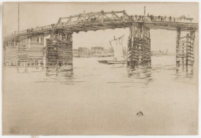 Den gamle Battersea-bro af James Abbott McNeill Whistler