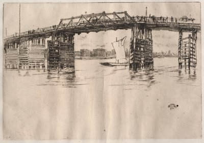 Den gamle Battersea-bro af James McNeill Whistler