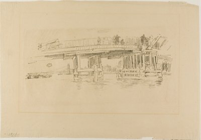 Den gamle Battersea-bro af James McNeill Whistler