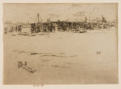 Old Battersea Bridge, nr. 2 af James Abbott McNeill Whistler