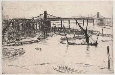 Den gamle Hungerford-bro af James McNeill Whistler