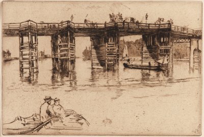 Den gamle Putney Bridge af James Abbott McNeill Whistler