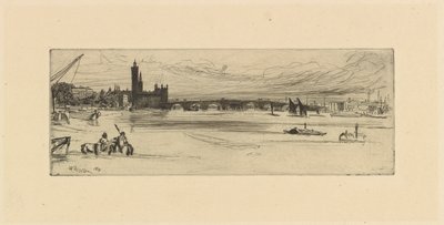 Old Westminster Bridge af James Abbott McNeill Whistler