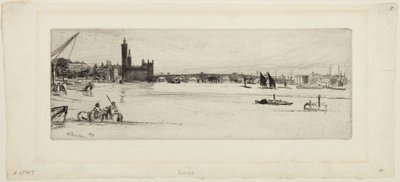 Den gamle Westminster Bridge af James McNeill Whistler