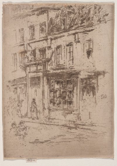 Petite Rue au Beurre, Bruxelles af James McNeill Whistler