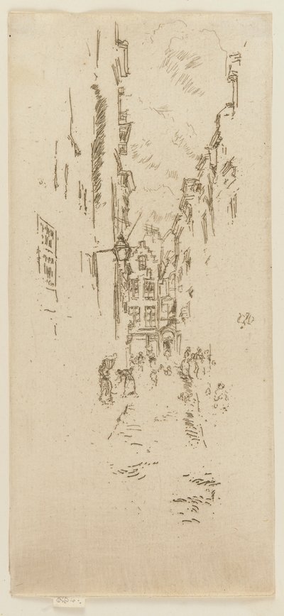 Little Butchers Street af James Abbott McNeill Whistler