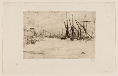 Pickle Sild Wharf af James Abbott McNeill Whistler