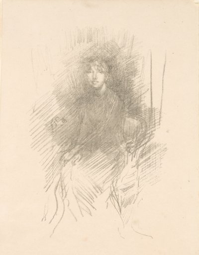 Portræt af en ung kvinde [Miss Seton] af James McNeill Whistler