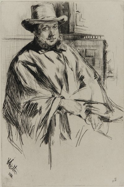 Portræt af en mand af James Abbott McNeill Whistler