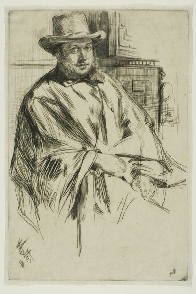 Portræt af en mand af James Abbott McNeill Whistler