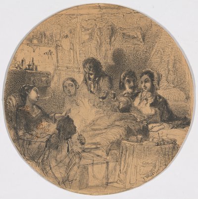 Scene fra Bohemian Life af James McNeill Whistler